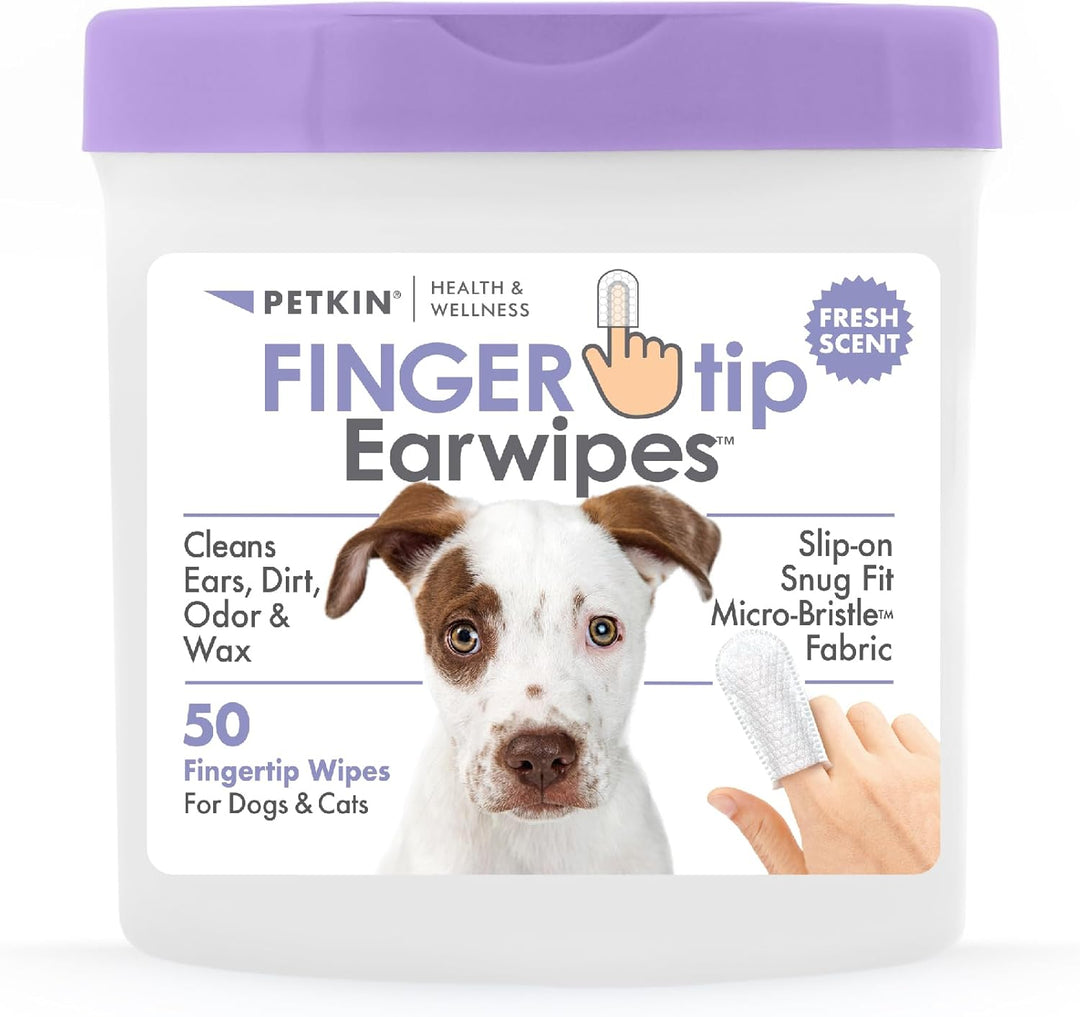 Petkin Fingertip Ear Wipes