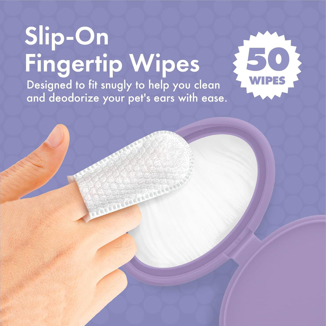 Petkin Fingertip Ear Wipes