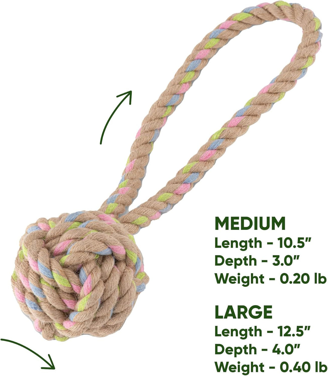 Beco Hemp Rope Ball With Loop