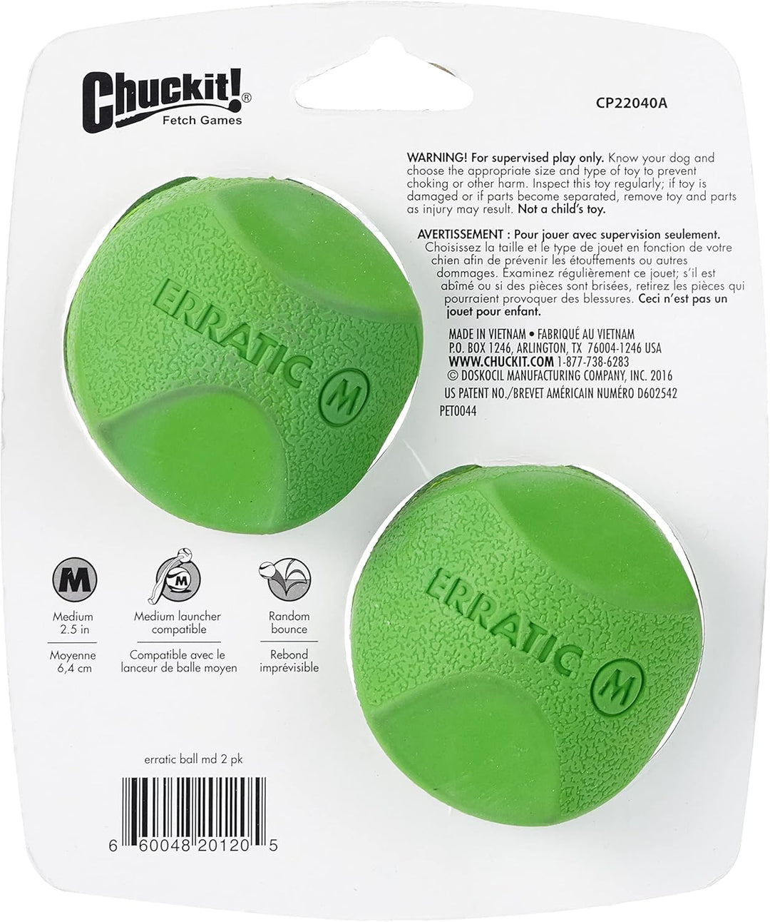 Chuckit Erratic Balls - 2 pack