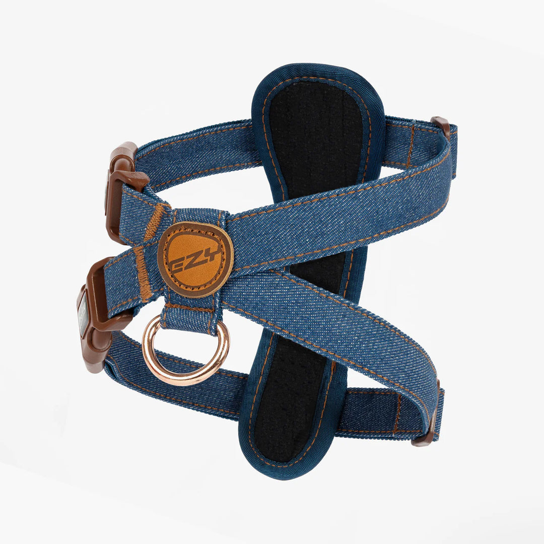 EzyDog Chest Plate Harness - Denim