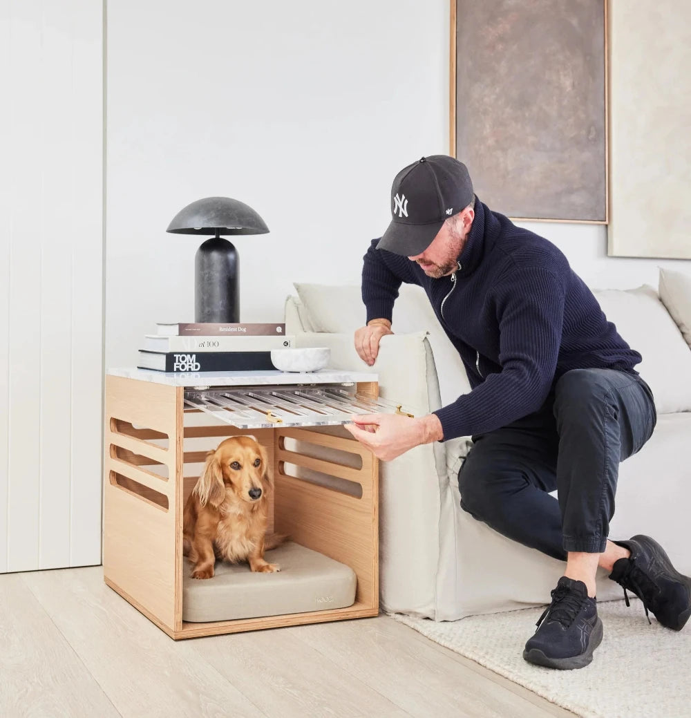 Koozi - Dog Crate Side Table