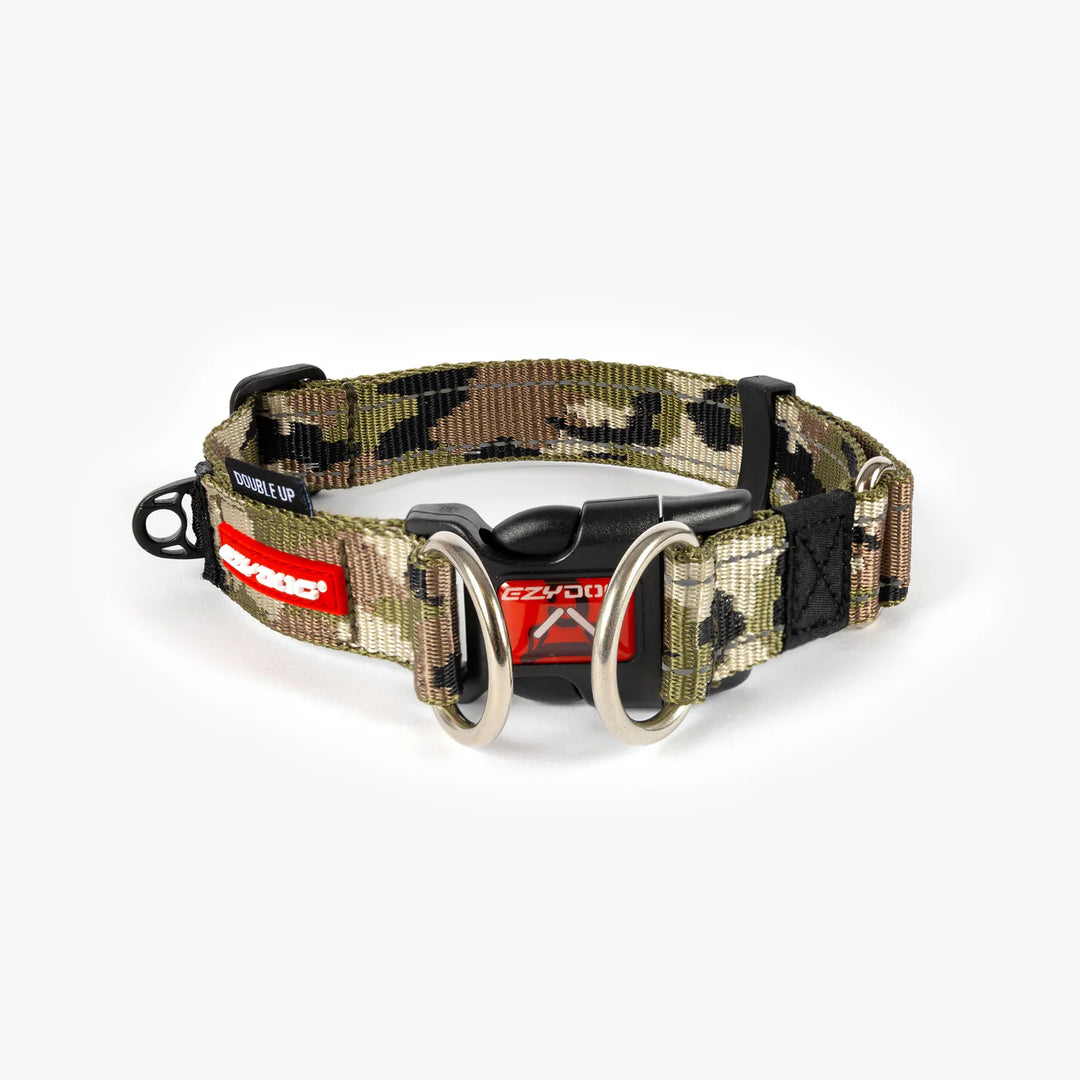 EzyDog Double Up Collar - Green Camo