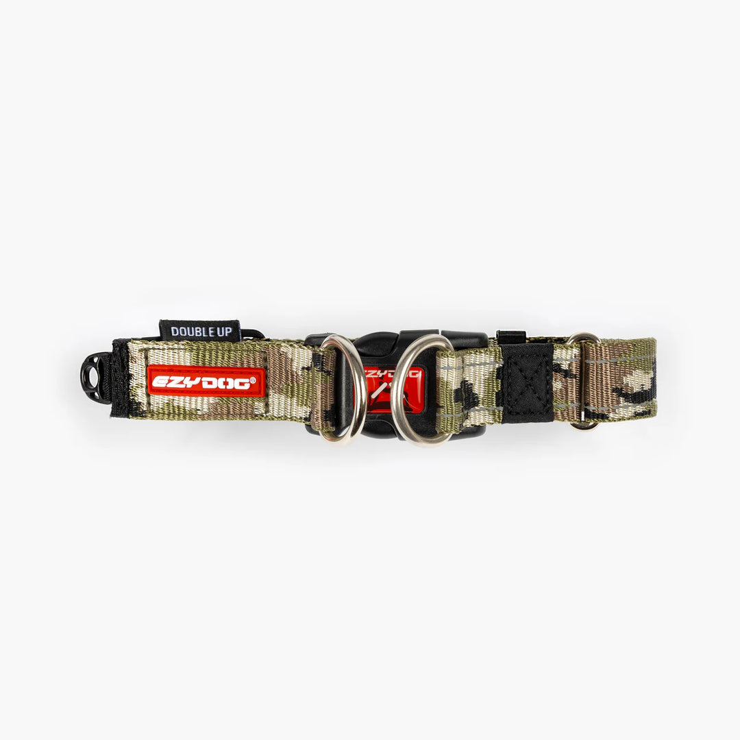 EzyDog Double Up Collar - Green Camo