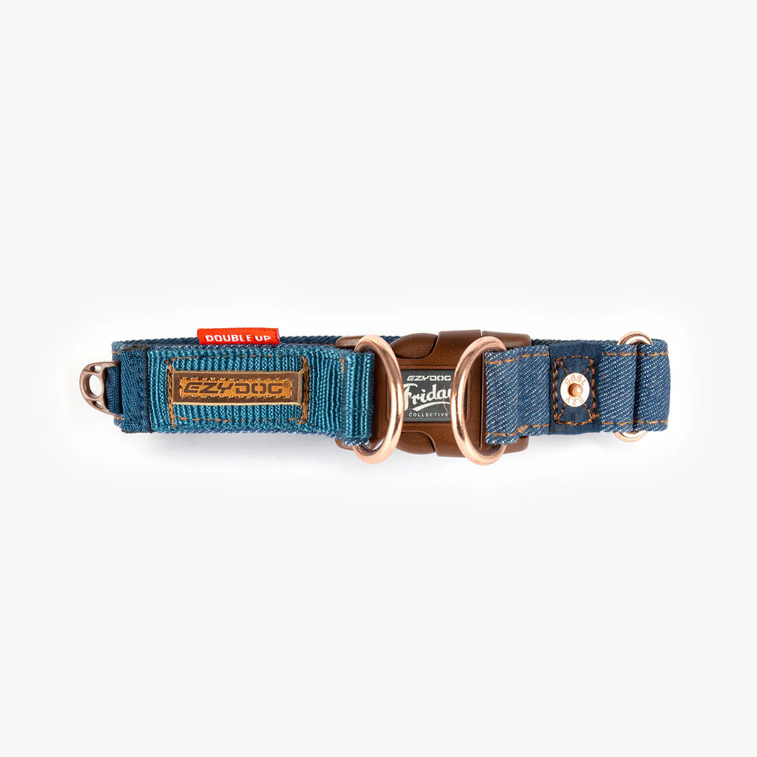 EzyDog Double Up Collar - Denim