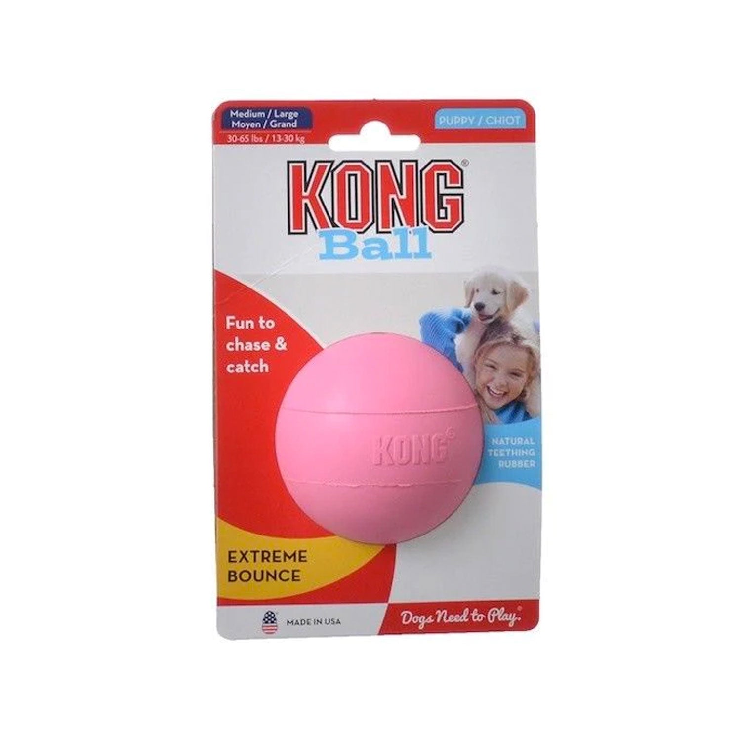 Kong Puppy Ball Pink PUPNPUSSY All About The Urban Pet