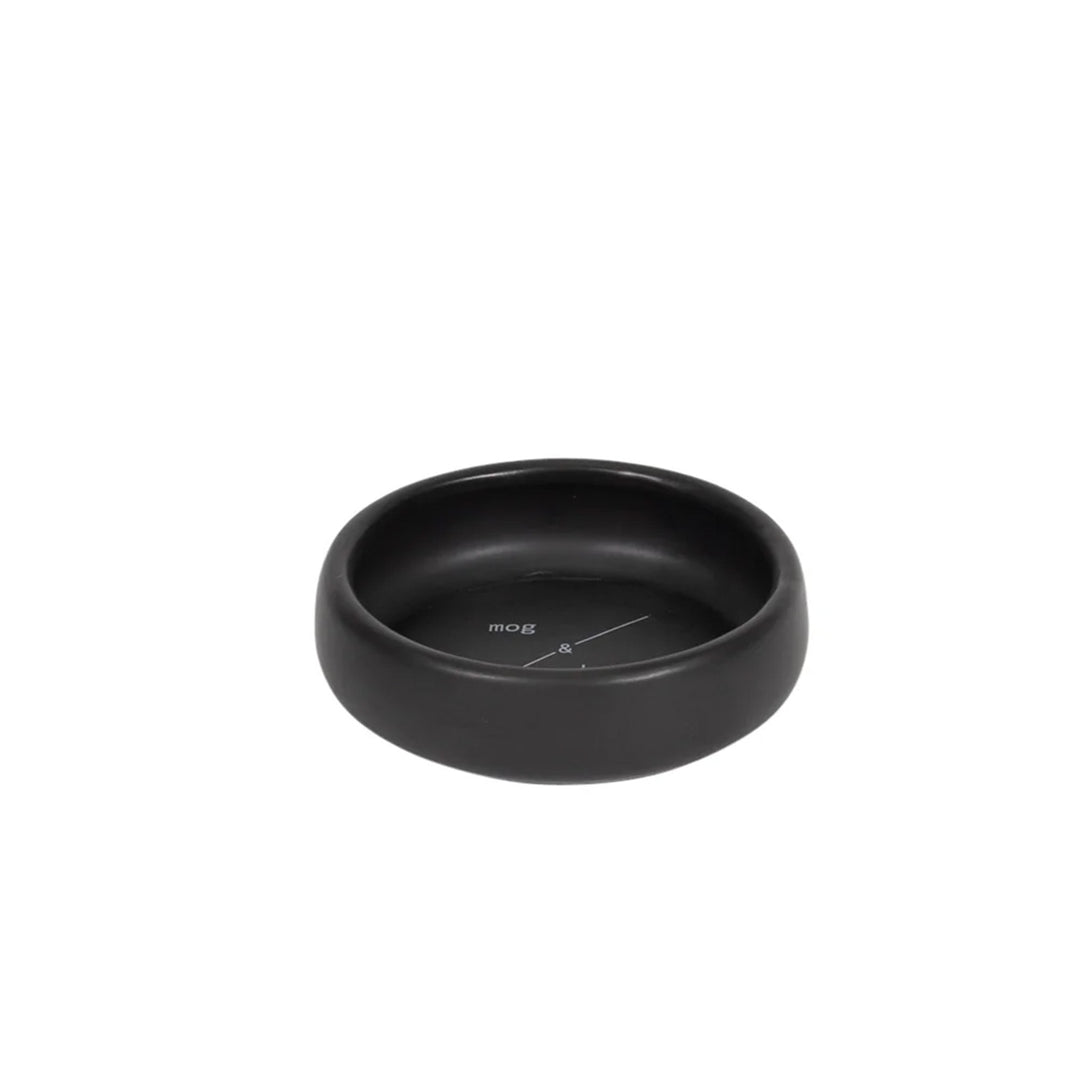 Mog & Bone Handmade Ceramic Cat Bowl - Black