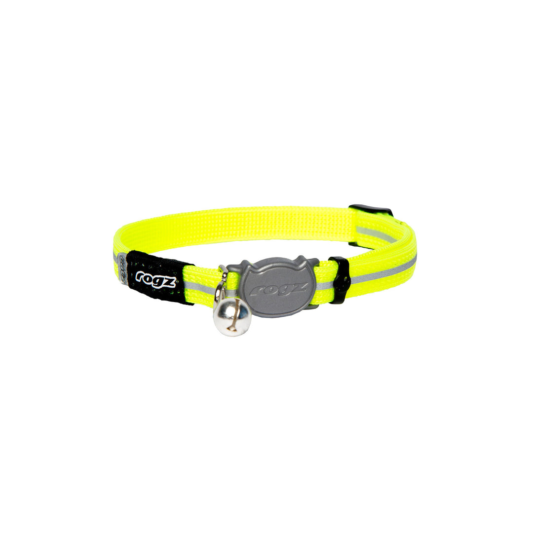 Rogz Alleycat Cat Collar  - Dayglo Yellow