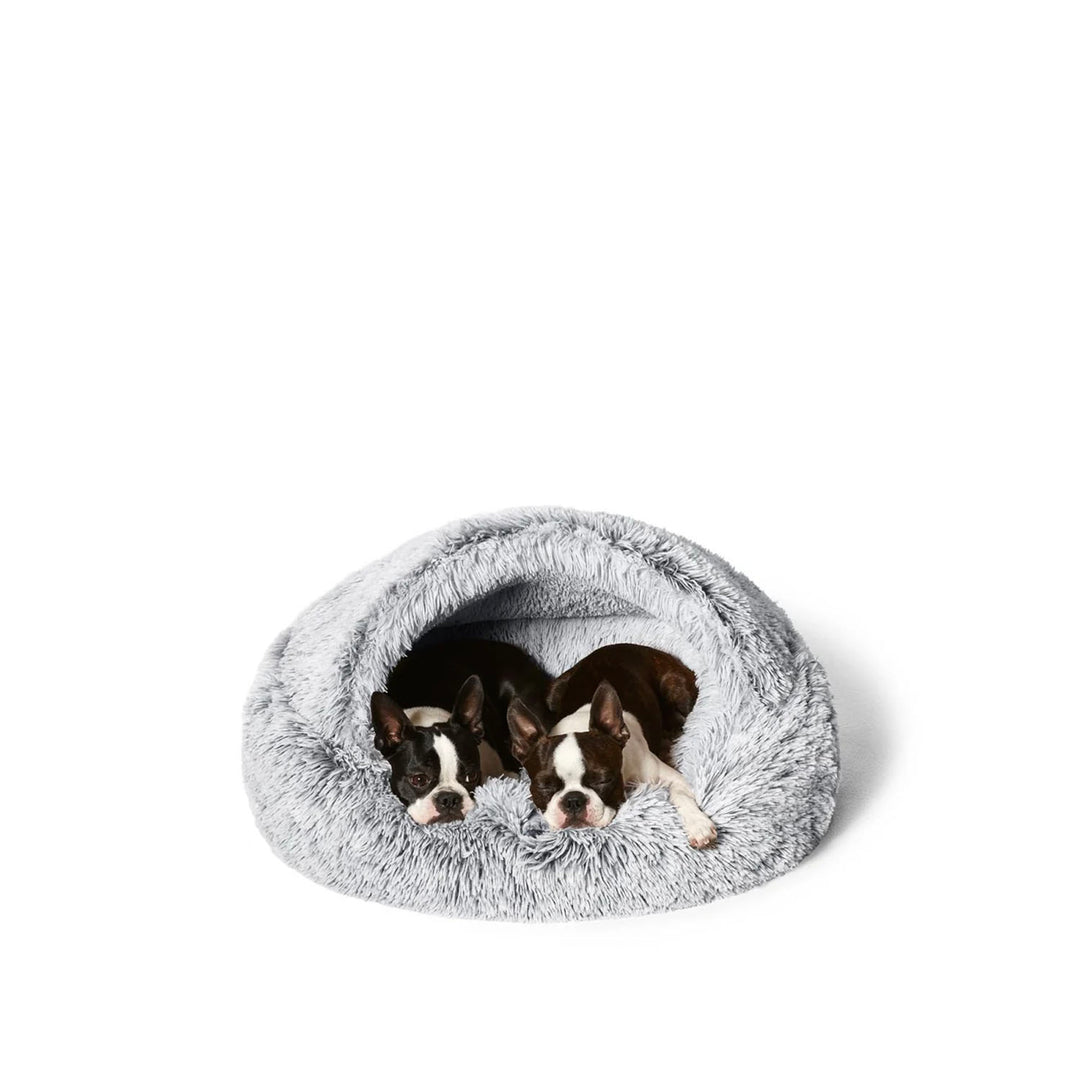 Snooza Hooded Cuddler Comforting Bed - Silver Fox