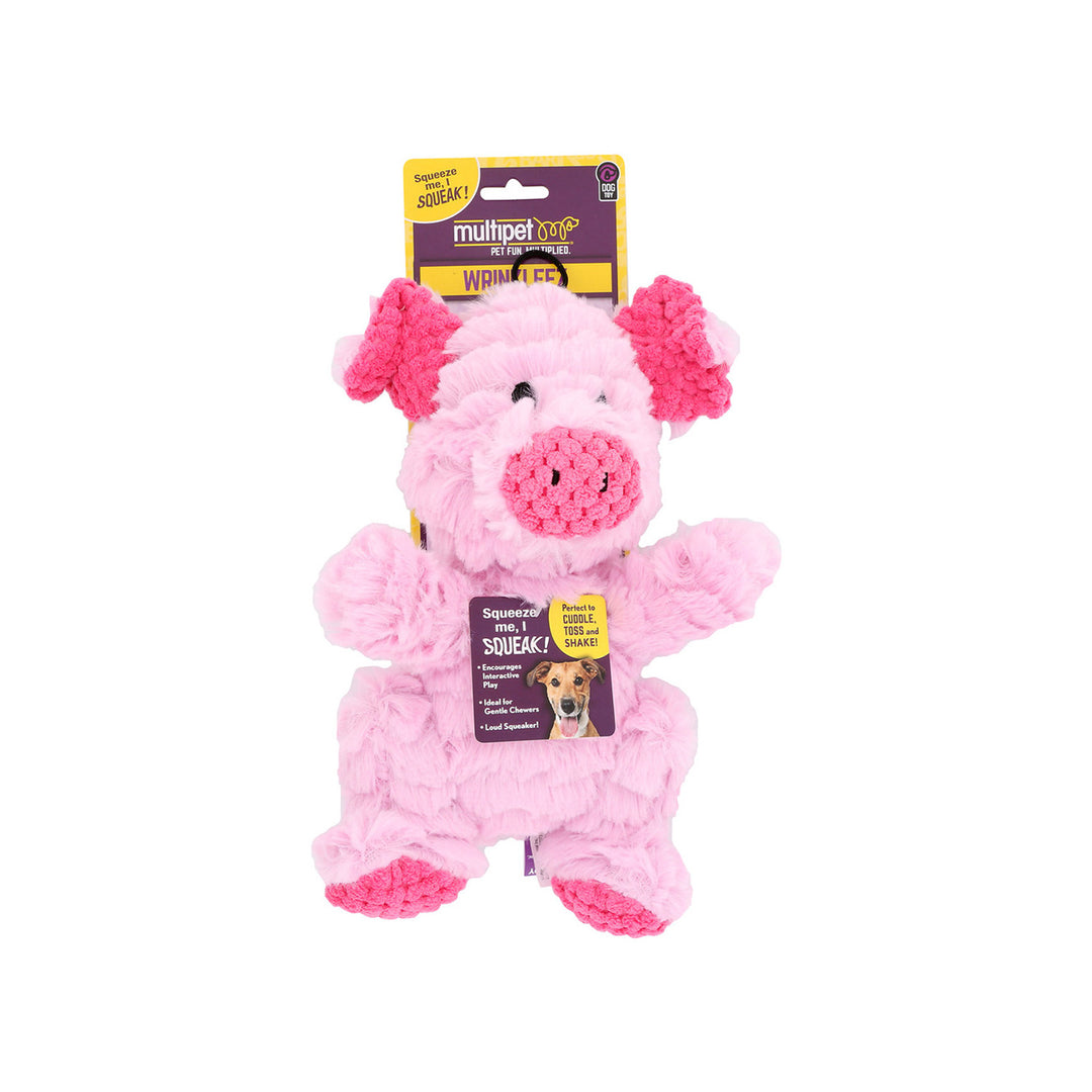 Wrinkleez Pig Plush Dog Toy