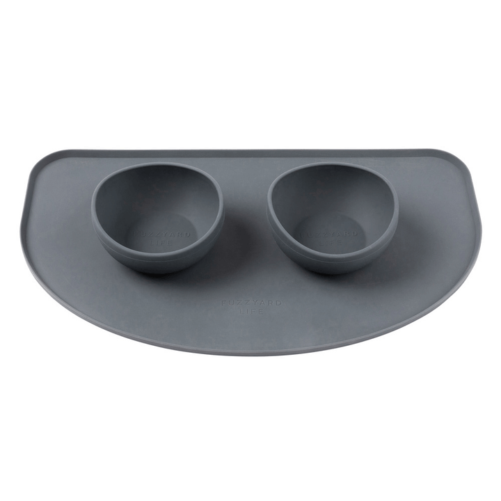 FuzzYard Life Silicone Feeding Mat - Slate Grey