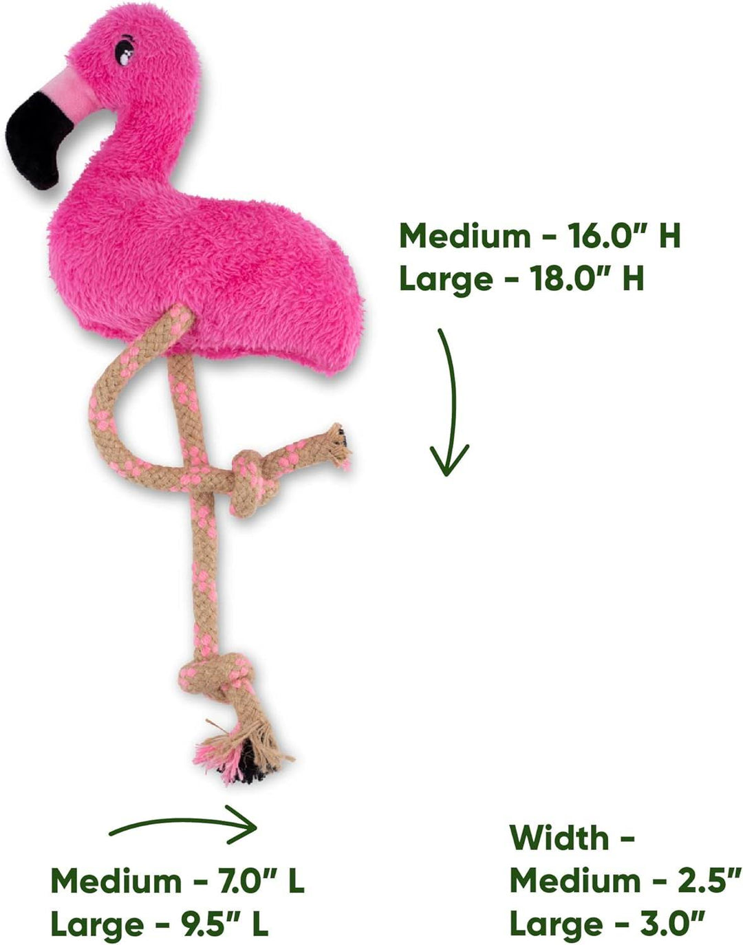 Beco Dog Toy - Fernando The Flamingo