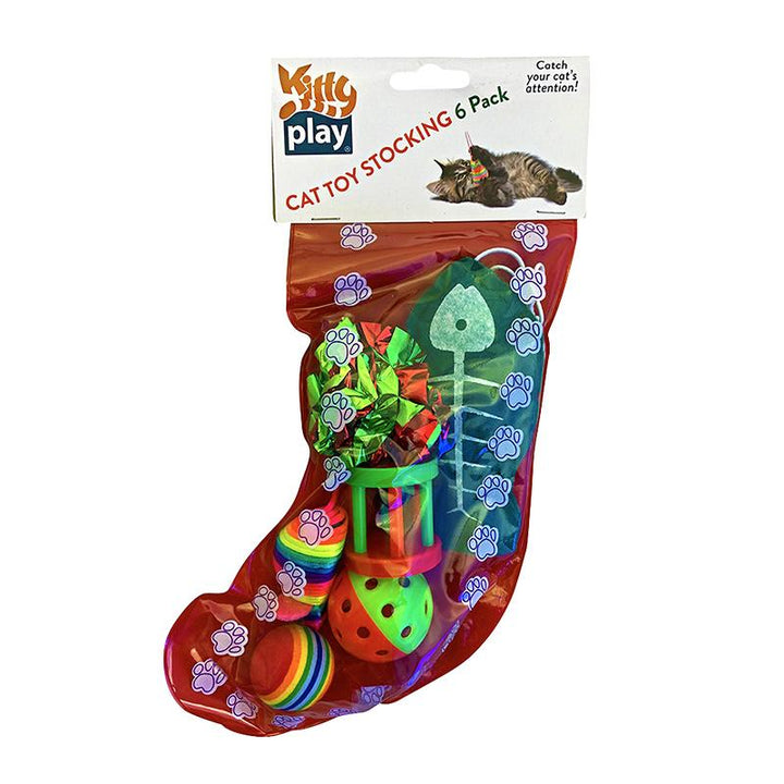 Kitty Play Xmas Stocking! - 6 Toys