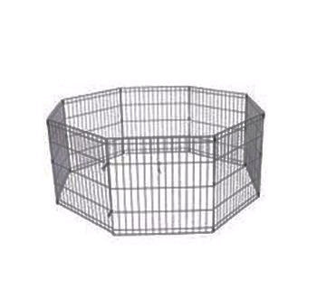 Folding 8 Panel Exercise Pen Black 24" & 30"