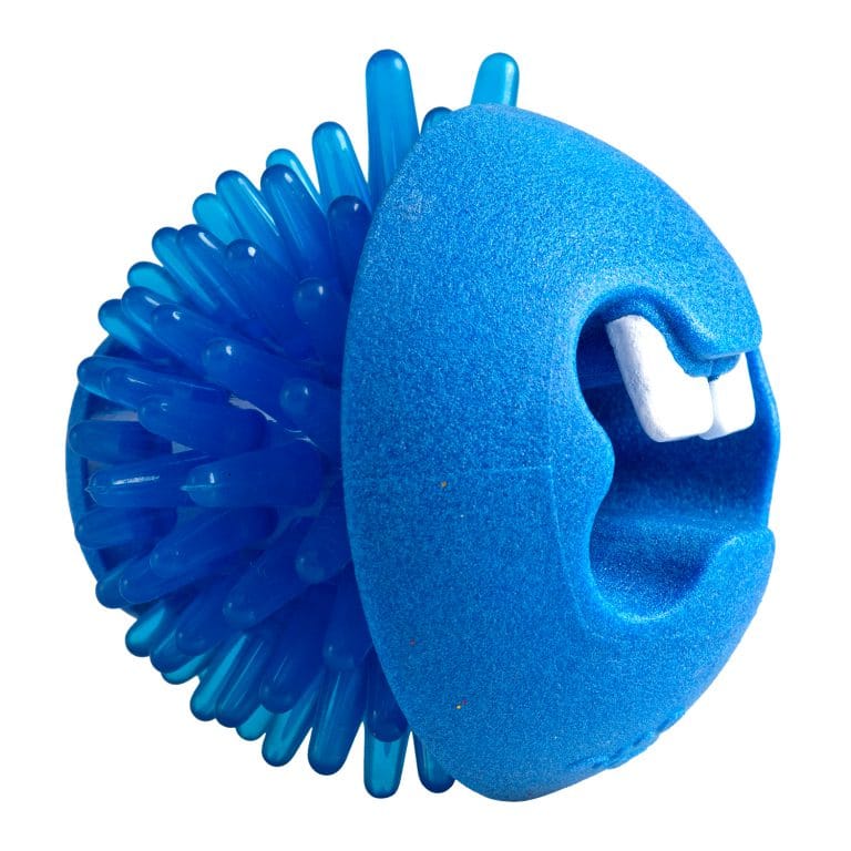 Rogz Fred Treat Ball Dog Toy - Blue